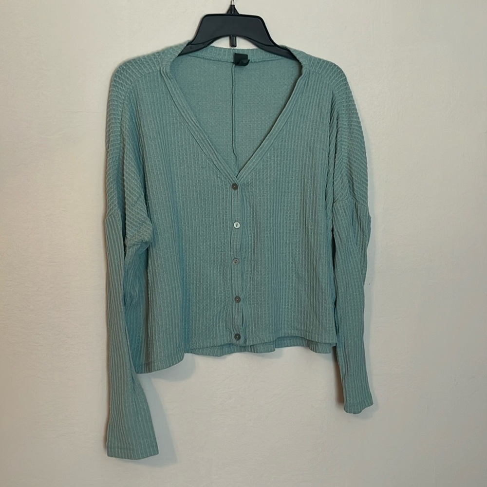 EUC M Wild fable teal cardigan